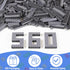 560 2 7 Cabeeskii Pieces Dark Grey Classic Building Blocks Bulk with Base Plates, Building Bricks in Size, Compatible