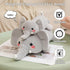 13.8 Inch, 1.6 Lbs SQEQE Weighted Elephant Plush, Weighted Elephant Stuffed Animal, Cute Plushies Soft Pillow Toy Gift
