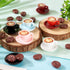 84Pcs 15-30mm Cheriswelry Miniature Coffee Mugs Resin Coffee Beans Cups Miniature Ornaments Food Kitchen Dollhouse