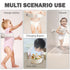 FENRNISI 6 3 Toddler Bath Stand-Wall-Mounted Children's Bath Rack, Foldable & Adjustable Infant Bath for Babies Months