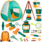 Kids Camping Set with Tent - Meland Toddler Toys for Boys, Campfire, Indoor Outdoor Pretend Play (Green)
