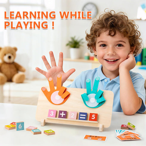 3-4, Counting 3-5 GUEETIC Preschool Learning Toys for Toddlers Educational Math manipulatives Number Blocks for Kids