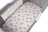 Onacosht Bassinet Sheets Set, 3 Pack for Baby Girl, Soft Jersey Knitted Fitted Sheets, Pink Floral