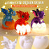 JMMICO 8-12, 6+ Paint Your Own Dragon Lamp Craft Kit, Dragons Crafts DIY Night Light, Dragon Gifts for Girls Boys, Arts