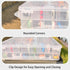 ZZFENGKR 48 1:64 Portable Transparent Double Sided Storage Case - Compartments for Toy Cars, Matchbox Cars, Scale Model