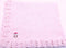 Sanjit Knitted Crochet Finished Medium Pink Chenille Large Blanket with Penguin Patch