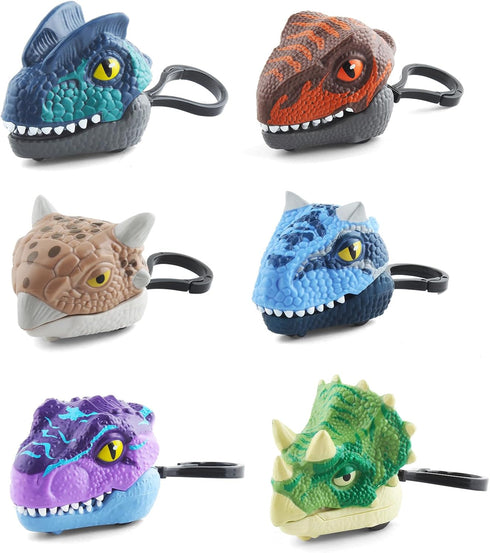 6 Pack 3-7, DINOBROS Dinosaur Surprise Egg Toys Dino Eggs with Pull Back Cars and Chomping Action Dinosaur Figures