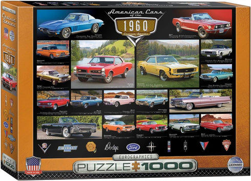 EuroGraphics 1960's Cruisin' Classics 1000-Piece Jigsaw Puzzle