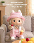 Set 6.69''/17cm Clothes for Labubu Clothes (NO Doll) fit Doll Clothes, Premium Outfit with Accessories, Pink-Popcorn
