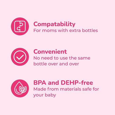 Spectra Bottle Adapter for Narrow Baby Bottles - Compatible with Breast Shield for Spectra Milk Pump