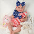 BABESIDE 2 Pcs Reborn Baby Doll Clothes Set, 17-22 Inch Baby Doll Clothing Accessories with Headband