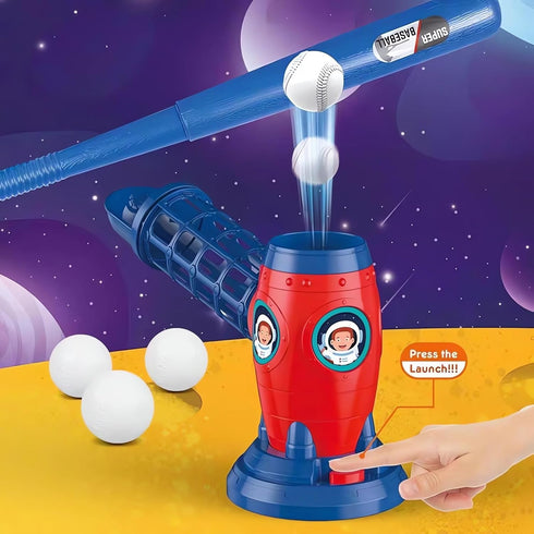 T Ball Set for Kids Toddlers, Electric Automatic Baseball Pitching Machine for Ages 3-8