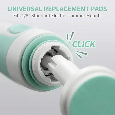 MHFOOU 24 Trimmer Trimmer, 12 (0.7 inch) Pieces Baby Nail Replacement Pads, Electric Baby Nail Grinding Heads