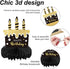 9 Pieces 50th Birthday Decoration, Cheers to 50 Years Honeycomb Table Topper for Men and Women