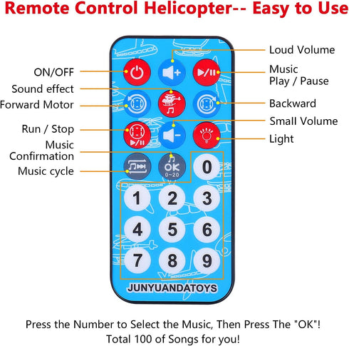 3 4 5 6 7 8 ele ELEOPTION Airplane Toy Infrared Remote Control Plane Toys Helicopter with Lights and Music Aeroplane