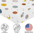 Sweet Jojo Designs Fitted Baby Crib Sheets (Outer Space Themed) for Boys, Infant Nursery, Toddler Room - Standard Size