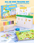 54 3-5, 3 4 5 Preschool Learning Activities Reusable Pages, Tracing Books for Kids Ages Toddler Activities Busy Book