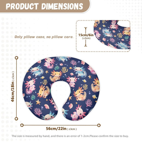 ZDCUSTOM Purple Axolotl Stretchy Baby Car Seat Cover Nursing Pillowcase Protectors for Baby Girls and Boys, Nursing