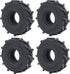 1.0 Inches Mud Tires 4pcs - 62mm Rubber Crawler Wheel Tires for 1/18 TRX4M, 1/24 Axial SCX24, Deadbolt, C10, JLU