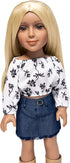 I'm A Girly Fashion Doll Zoe with Golden Blonde Interchangeable Synthetic Wig, 18" Tall Fashionista Model