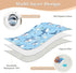 siphylline 52" 34" Cartoon Cute Sea Animal Blue Extra Large Resuable Changing Pad Covers Waterproof Washable Crib Pee