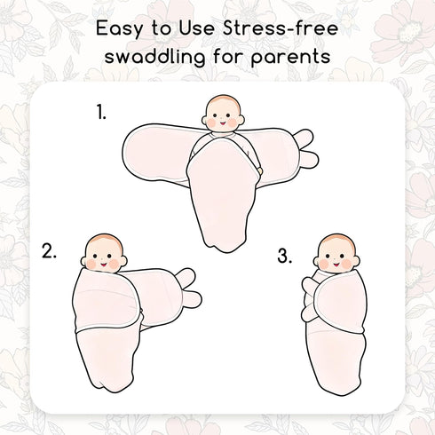 0-3 2-Pack Baby Swaddles for Newborn Organic Cotton,Soft & Snug Newborn Velcro Swaddle Months Sleep Sack Helps Calm