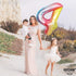 KatchOn Giant Rainbow 4 Balloon - 40 Inch Number 4 Balloon for Unicorn Birthday Decorations