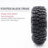 1.0 Tires, 60 * 22mm Soft Rubber Crawler Wheel Tires with Foam Inserts for 1/18 TRX4M 1/24 RC Crawler