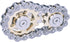 Fidget Spinner, Sprocket Linkage Bike Chain Spinner Design, Metal Stainless Steel Durable Mechanics, Gold