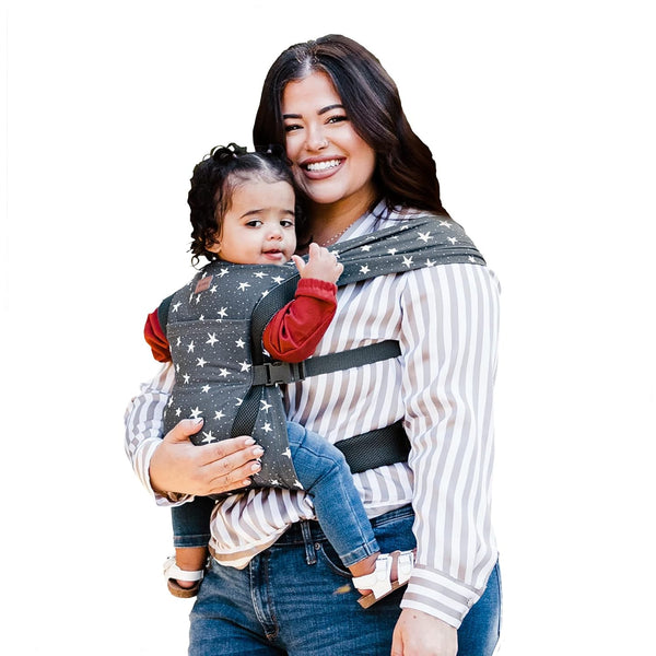 JJ Cole Luma Packable Carrier 4 -Position Baby Carrier - Compact Travel