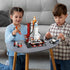 BIZNESMEN 704 Set, 4-in-1 6-12, PCS Space Shuttle Exploration Rocket Launch Center Block STEM Aerospace Rocket Building