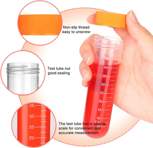 Primary Science Jumbo Test Tubes with Stand, Set of 10 Tubes for Ages 3+