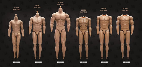 1/6 Scale Male Body - 12inch Male Soldier Flexible Strong Muscular High Action Figure Body Collection (23-BD003)