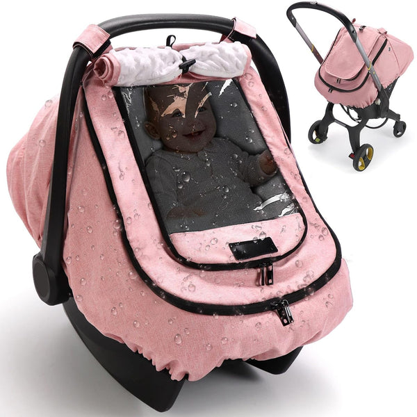 TinlyFinly Waterproof Car Seat Cover for Baby, 2-Layer Car Seat Rain Cover