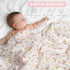 4 Packs, 47 47In Viviland Muslin Swaddle Blanket, Baby Swaddle Blanket for Boys & Girls, Nursery Receiving Blanket