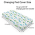 Dinosaur Rainbow Diaper Changing Pad Cover Sheets for Boy Girl 32''x16'' Cartoon Dino Sun Star Cactus Mountain Unisex Fitted Change Table Pad Covers Comfort Soft Breathable Baby Changing Table Mats