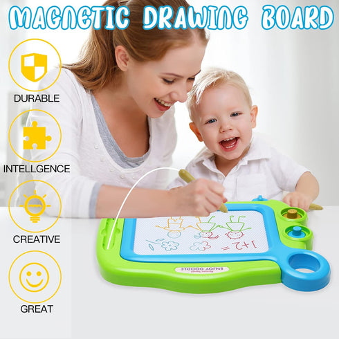 Toddler Toys for Girls Boys Age 1-4 - Magnetic Drawing Board, Erasable Writing Doodle Board for Kids