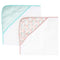 Spasilk Extra Plush Hooded Towel Set for Babies, Soft Terry with Muslin