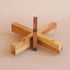 X Cross Disentanglement Puzzle - Wooden Brain Teasers for Adults, Logic Games Gift Puzzle and Mind Teasers