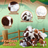 Lenwen 5 Pcs Horse Stuffed Animals Plush Toy Set, Large Mommy Horse with 4 Cute Babies for Toddlers (Lively)