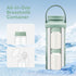 10oz Momcozy 22oz 4PCS Breastmilk Storage Bottle, Compatible with Milk Cooler & Spectra Pumps, Wide-Neck Collection