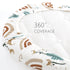 Set 2 Pack, GRSSDER Stretchy Ultra Soft Fitted Bassinet Sheets Cradle Sheet Universal Fit for Rectangle, Oval
