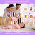 0-12 Car Seat & Stroller Toy for Girl - Musical Sensory Plush with Rattle & Mirror Baby Toys Months Hanging Travel