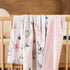 50x60 Inches, david's kids Micro Fleece Minky Baby Blanket for Girls with Double Layer and Soothing Raised Dots