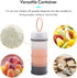 tomvorks 4 Portable Layer Baby Formula Dispenser with Carry Handle for Travel and Storage Container (Pink)