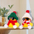 Christmas Rubber Ducks Toys, Yellow Duck Car Ornaments for Dashboard Decorations