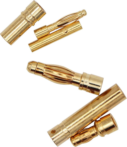 100PCS 2mm 3.5mm 4mm Female Male Gold Banana Bullet Connector Plug for RC Battery ESC Motor Wire Plug