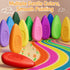 12 1-3, Four Candies Crayons for Kids Colors, Non Toxic Washable Crayons for Toddlers Unbreakable Easy-Grip Water-Drop