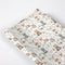 KuphiL10C Watercolor Bear Deer Hedgehog Raccoon Leaves Mushroom Pattern Baby Changing Pad Cover,