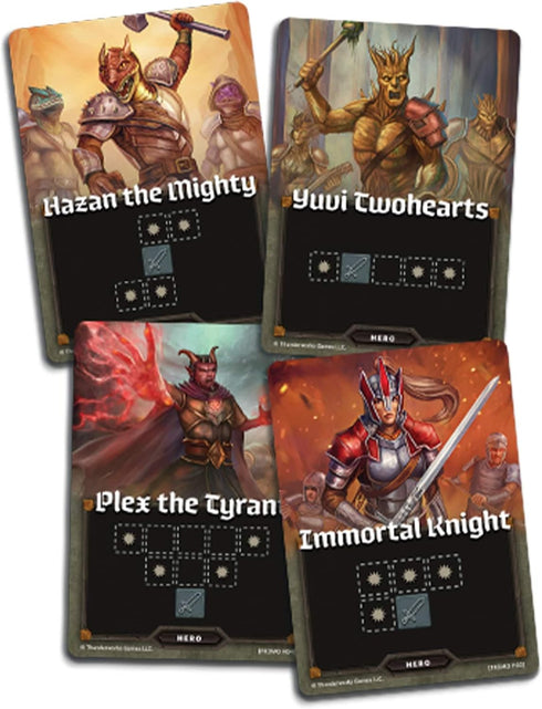Cartographers Heroes: Champions Mini-Expansion - 4 New Heroes for Fantasy Map Drawing Game, Flip & Write